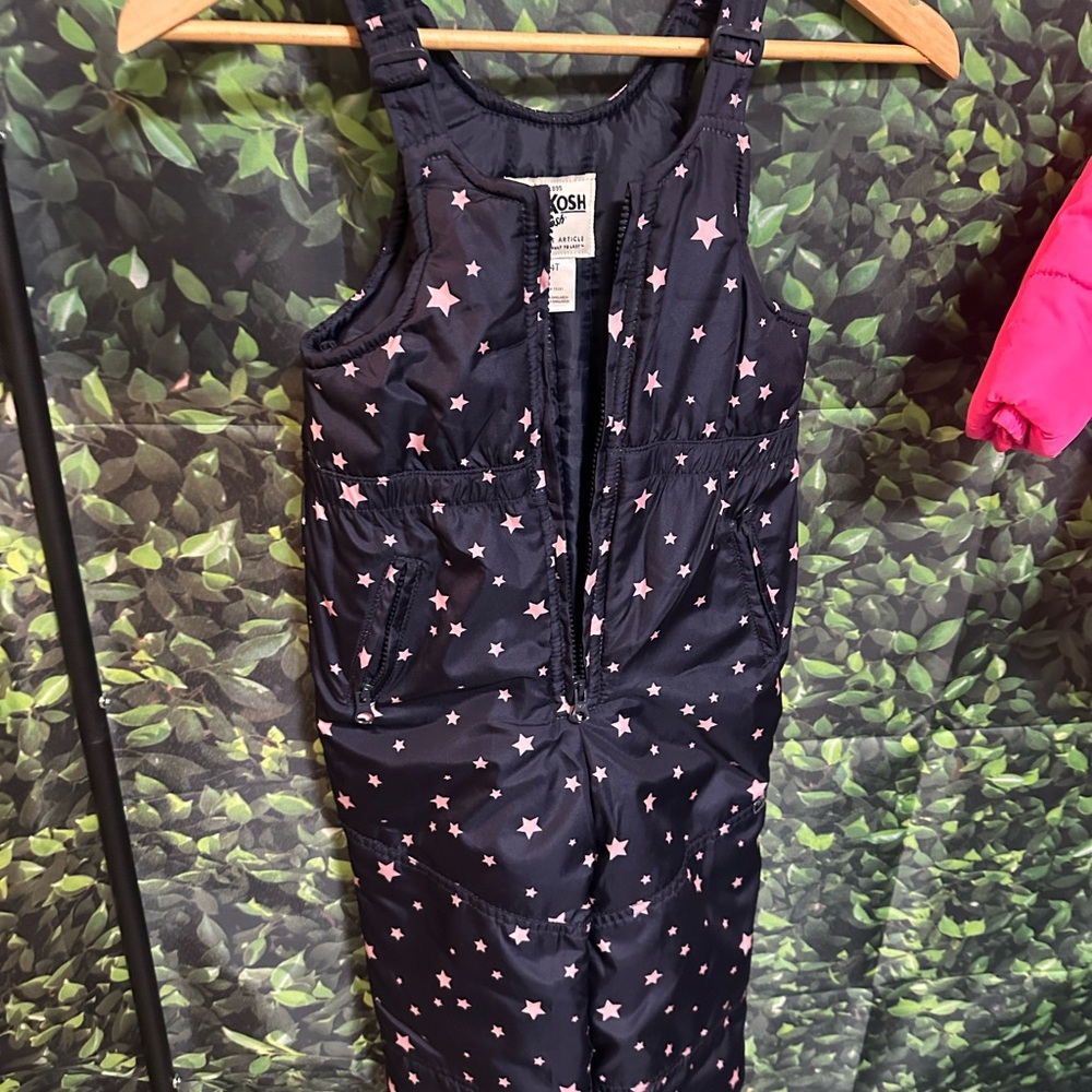 OshKosh Black Star Print Snowsuit